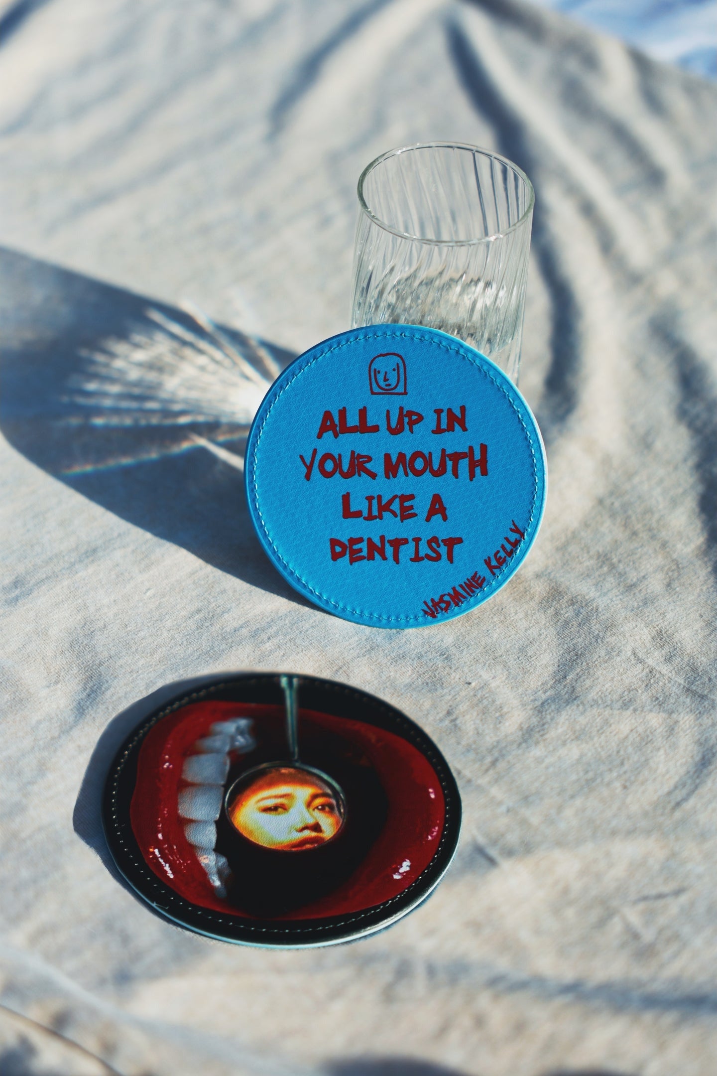 all up in your mouth (like a dentist) Coaster [PREORDER]